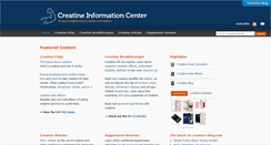 Desktop Screenshot of creatinemonohydrate.net