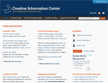 Tablet Screenshot of creatinemonohydrate.net